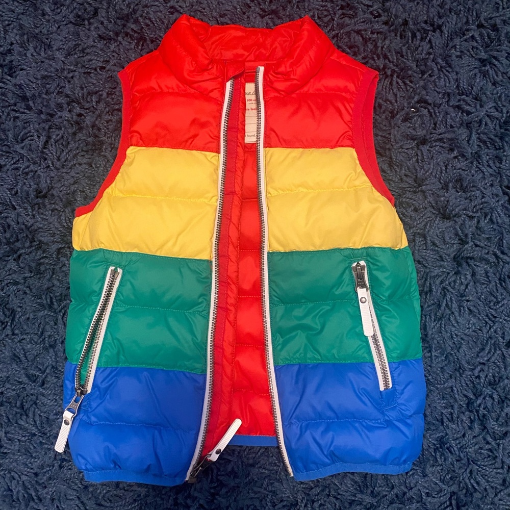 Hanna Andersson | 100/4t Rainbow Puff Vest